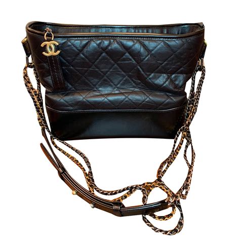 chanel gabrielle medium black|Chanel handbags.